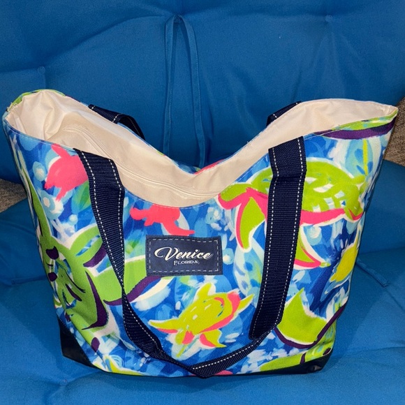 Venice Florida Handbags - Venice Florida Bag Beach Bag Turtle Themed Bag Colorful Bag No Pockets NWOTS